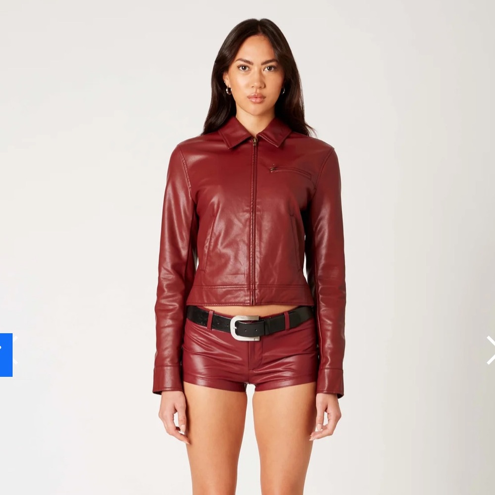 NIA Dallas Red Leather Jacket
